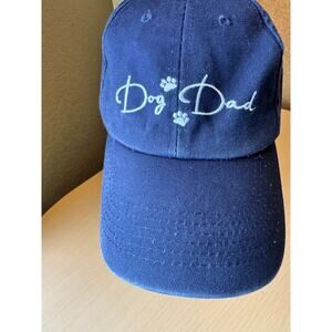 Dog Dad Embroidered Baseball Cap – Navy Blue